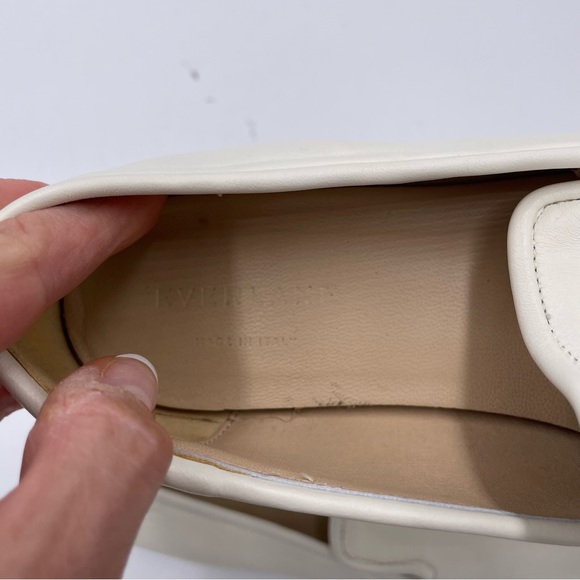 Everlane Bone Ivory Leather Day Loafer in Size 7.5 - Picture 10 of 12